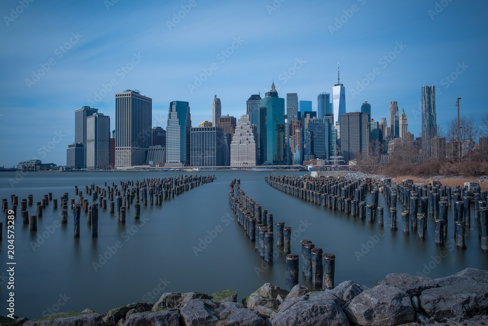 View of Lower Manhattan skyline