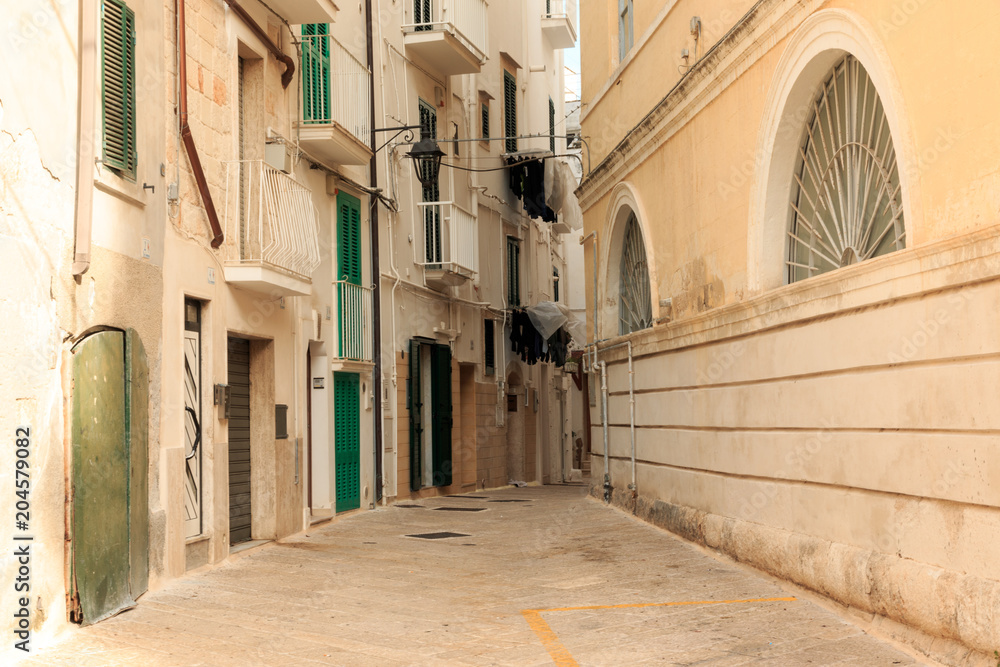 Italy, southern Italy. Puglia. Small comune of the Metropolitan City of Bari, Alberobello. UNESCO World Heritage site.
