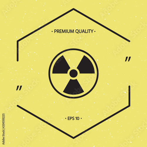 Ionizing radiation icon