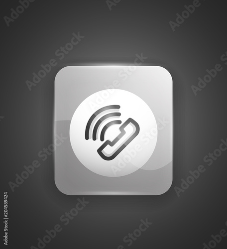 Phone support call center button