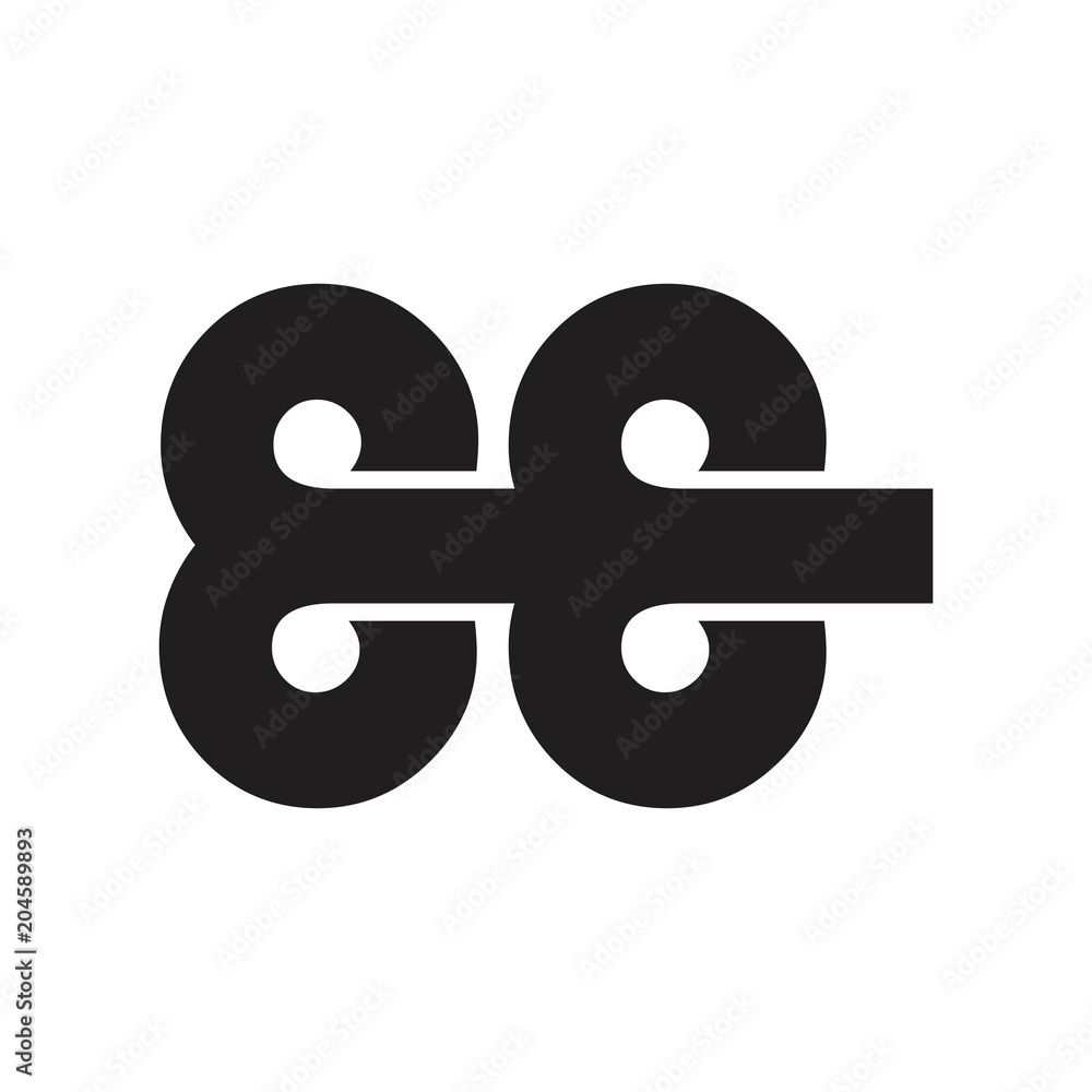 letter EE logo vector letter EE logo vector