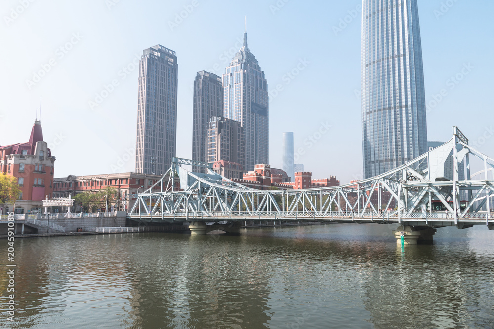 Liberation Bridge in Tianjin, China