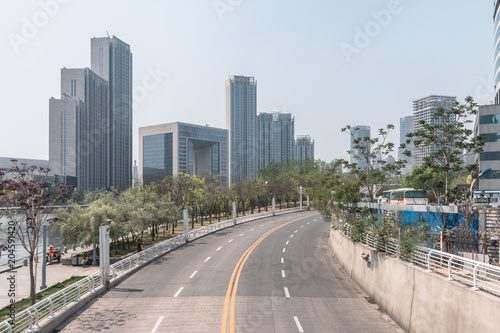 City Road in Tianjin, China © daizuoxin