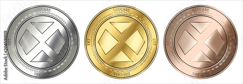  EDUCare (EKT) coin set. photo