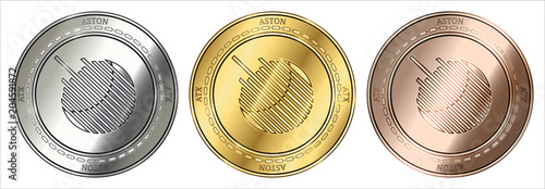  Aston (ATX) coin set.