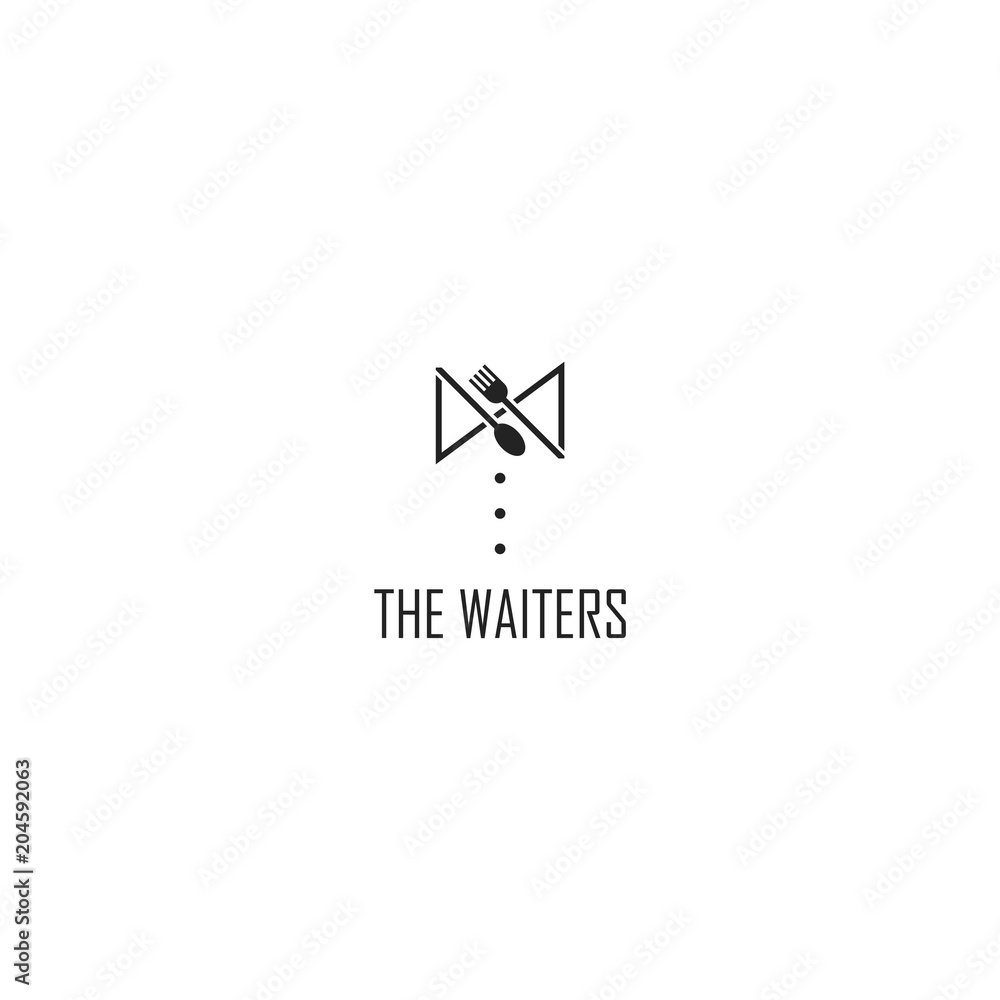 Fototapeta premium The Waiters Vector Template Design Illustration