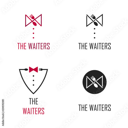 The Waiters Vector Template Design Illustration