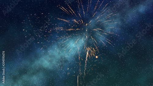 星空に咲く花火