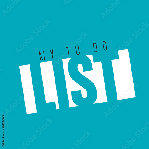 my to do list