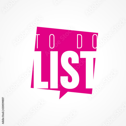 to do list