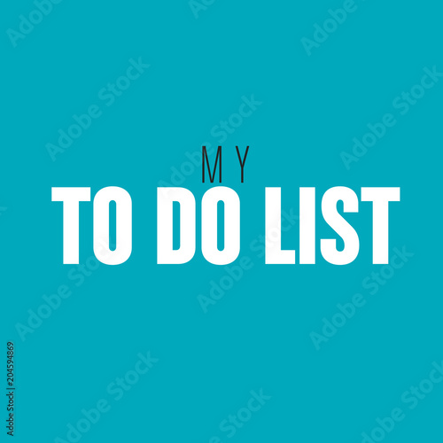 to do list