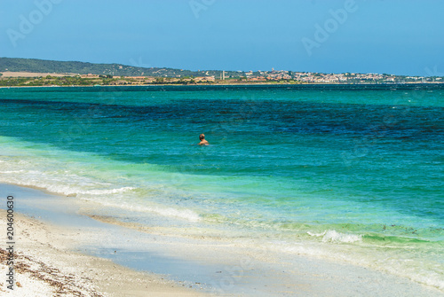 EZZI MANNU, SARDEGNA, Emerald sea and white sand beaches at Ezzi Mannu, Pazzona beach, Sardinia, Italy