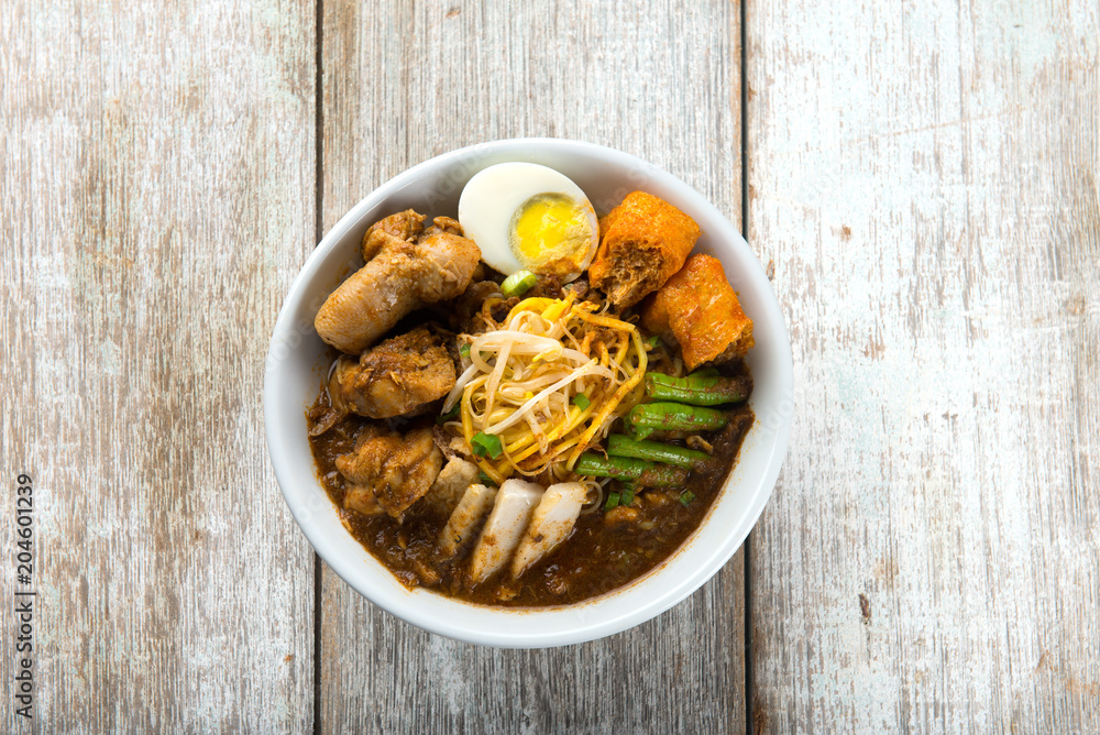 curry noodle flat lay curry noodle flat lay