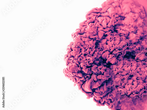 Color drop in water, photog...