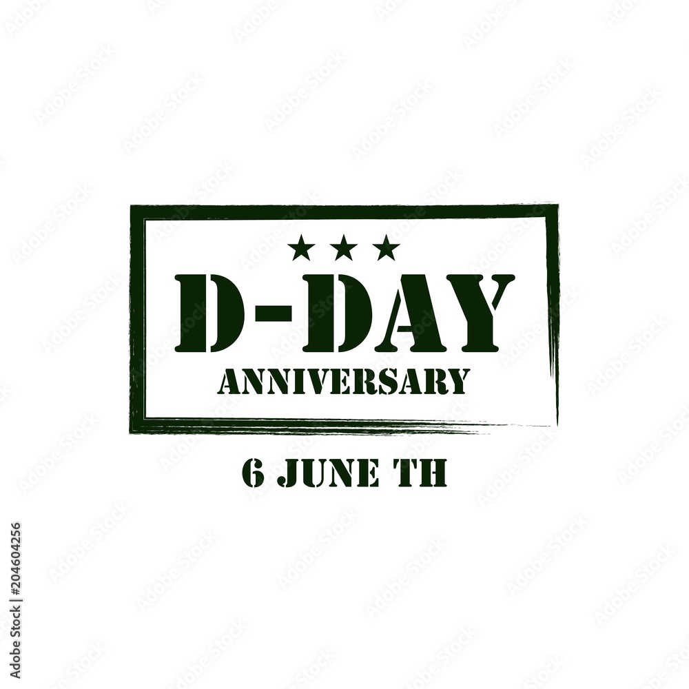 D-Day Logo Vector Template Design Illustration