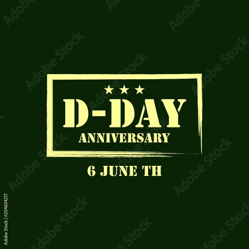 D-Day Logo Vector Template Design Illustration