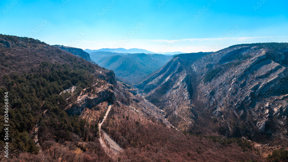 Fototapeta premium Sunny day in Val Rosandra