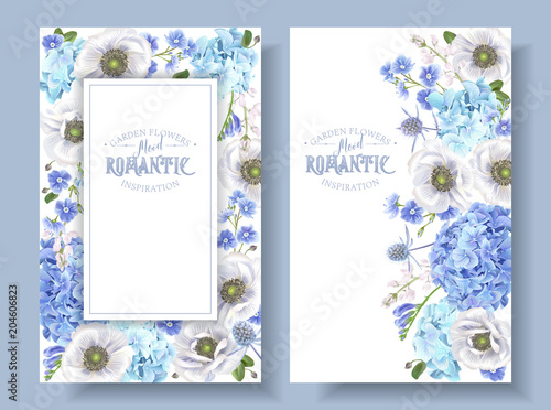 Blue anemone banners