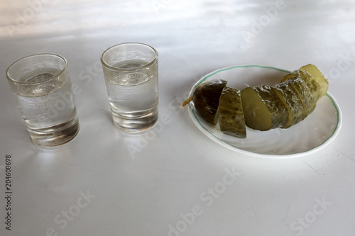 Wallpaper Mural Vodka with pickled cucumber Torontodigital.ca