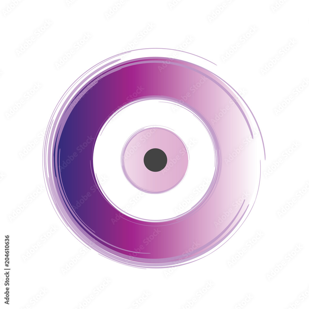 artistic purple evil eye vector on white background artistic purple evil eye vector on white background