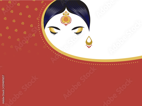 Indian woman with saree. Beautiful hindu girl background