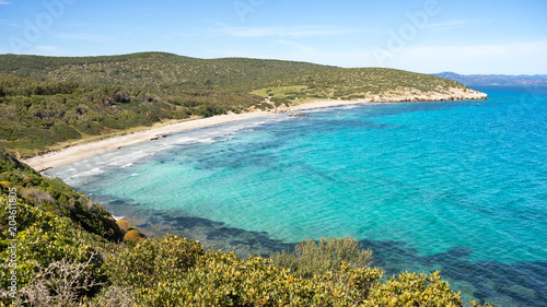 Fototapeta Naklejka Na Ścianę i Meble -  Sardegna, spiaggia e costa di Coaquaddus, Sant'Antioco 