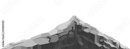 Mountain of large rock and stone. Boulders, graphite coal.