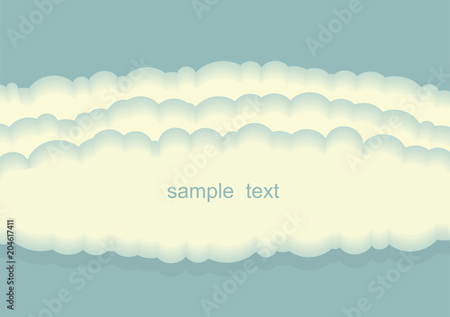 Vector clouds background