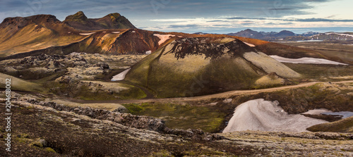 Iceland landscape. landmannalaugar © tridland