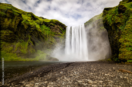 Skogafoss waterfall. Iceland.