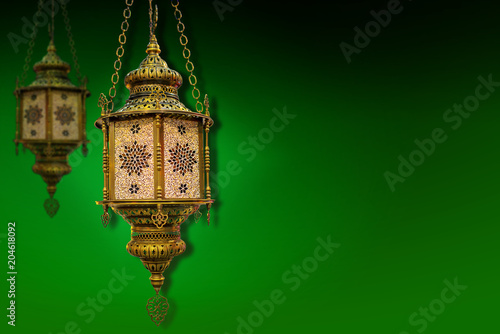 Photography Ramadan kareem poster, celebration lamp lantern