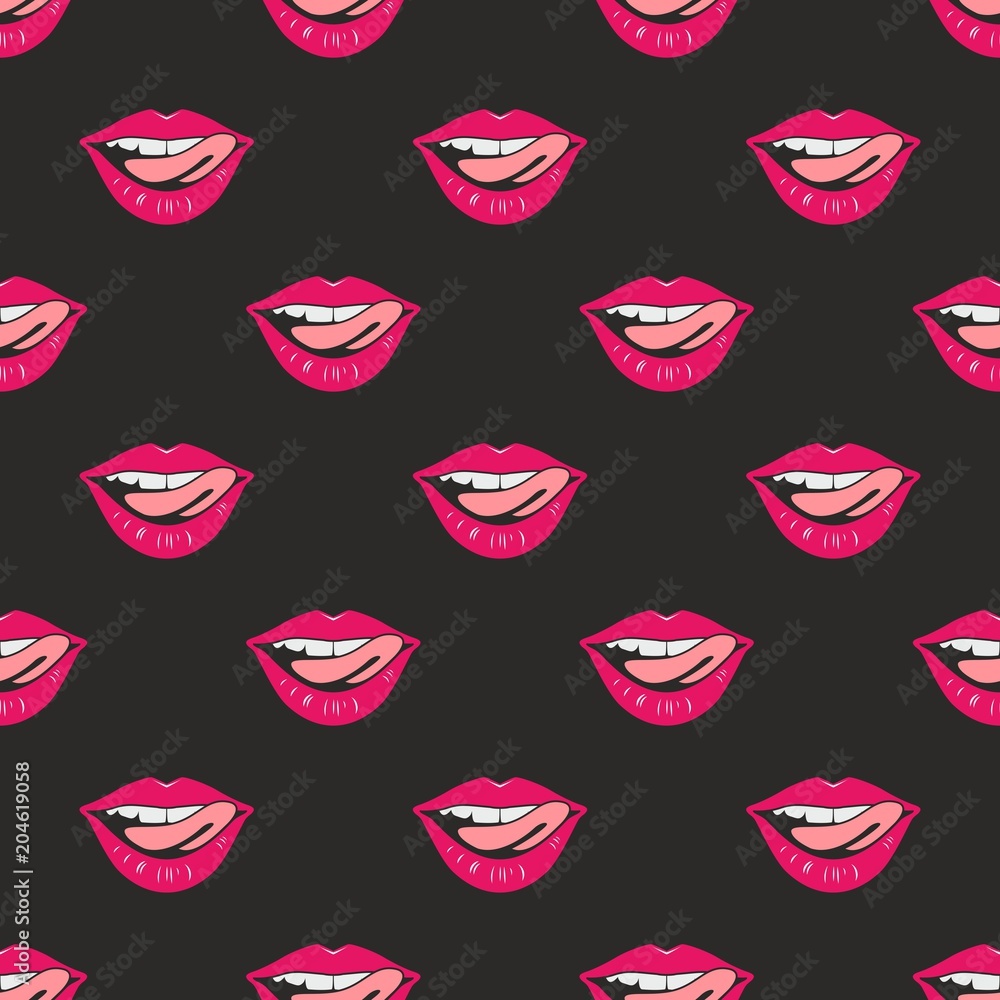 Lips Pattern Lips Pattern