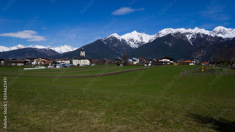 Naklejka premium Landscape in Tyrol , Austria in the Alps