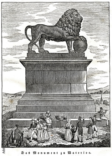 Obraz na plátně Lion of Waterloo (from Das Heller-Magazin, November 22, 1834)