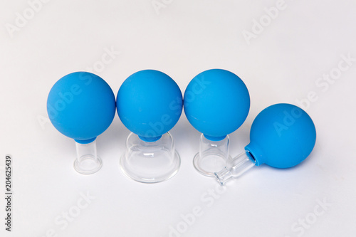 blue medicine jars pear-shaped glass vessels
