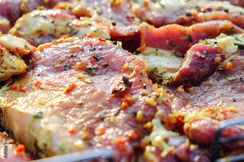 Beef meat steaks. Fresh raw...