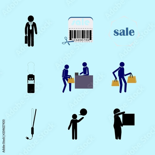 icons about Human with presentation, couple, think, women and user
