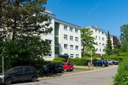 Obraz na płótnie Mehrfamilienhäuser w salonie