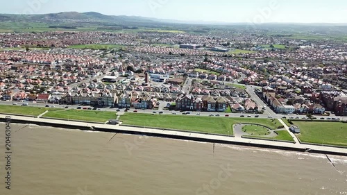 Aerial view of Rhyl in Wales - UK photo