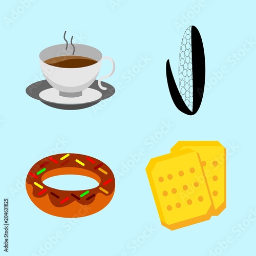 icons about Food with cup, tea, drink, sugar and hot