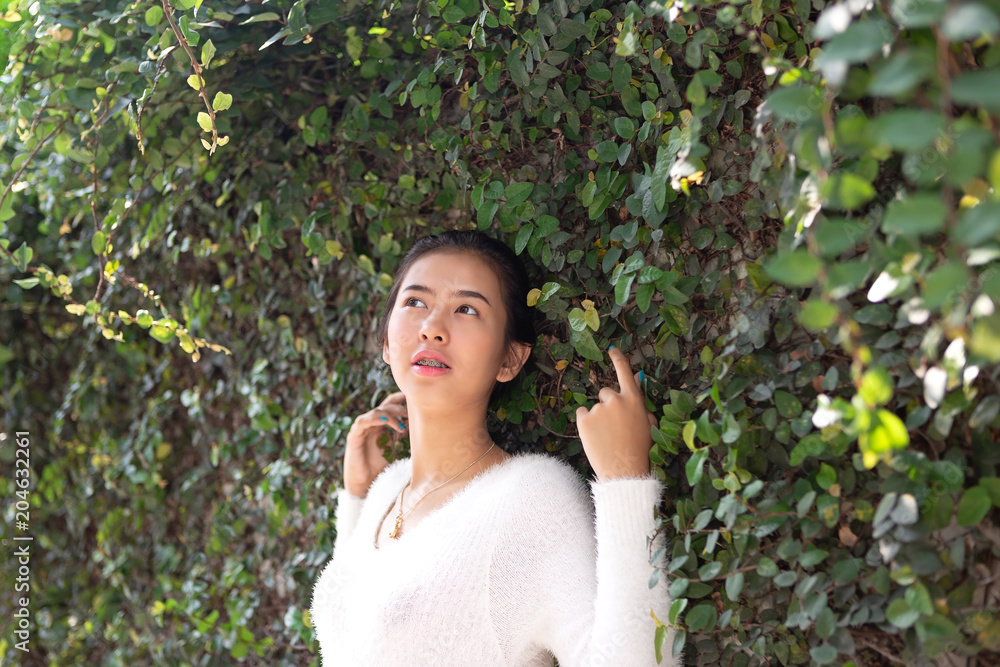 Asian young woman. Asian young woman.