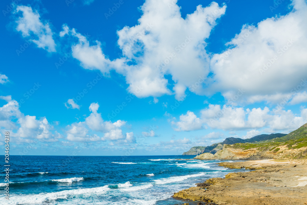 Rocky shore in Argentiera