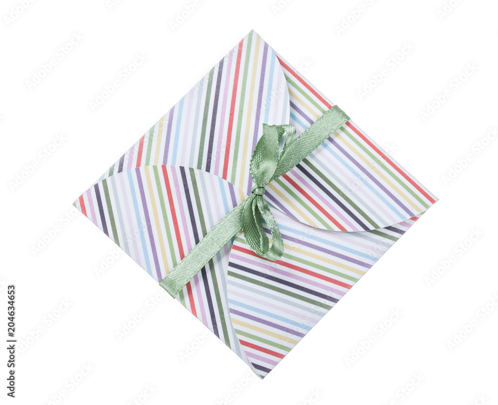 Wrapped gift isolated on white Wrapped gift isolated on white