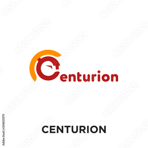 centurion logo isolated on white background , colorful vector icon, brand sign & symbol for your business
