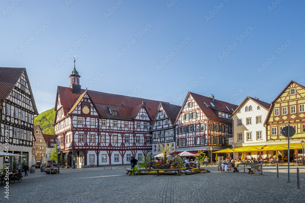 Bad Urach, Marktplatz und Rathaus