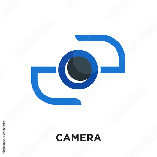 camera logo hd isolated on white background , colorful vector icon, brand sign & symbol for your business