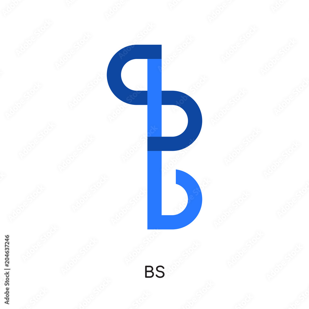 bs logo images isolated on white background , colorful vector icon, brand sign & symbol for your business bs logo images isolated on white background , colorful vector icon, brand sign & symbol for your business