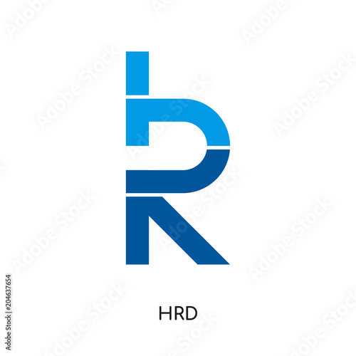 Free Download hrd logo isolated on white background , colorful vector icon, brand sign & symbol for your business - GFXLoad