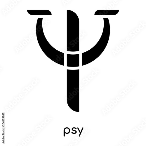 Fototapeta Naklejka Na Ścianę i Meble -  psy symbol isolated on white background , black vector sign and symbols