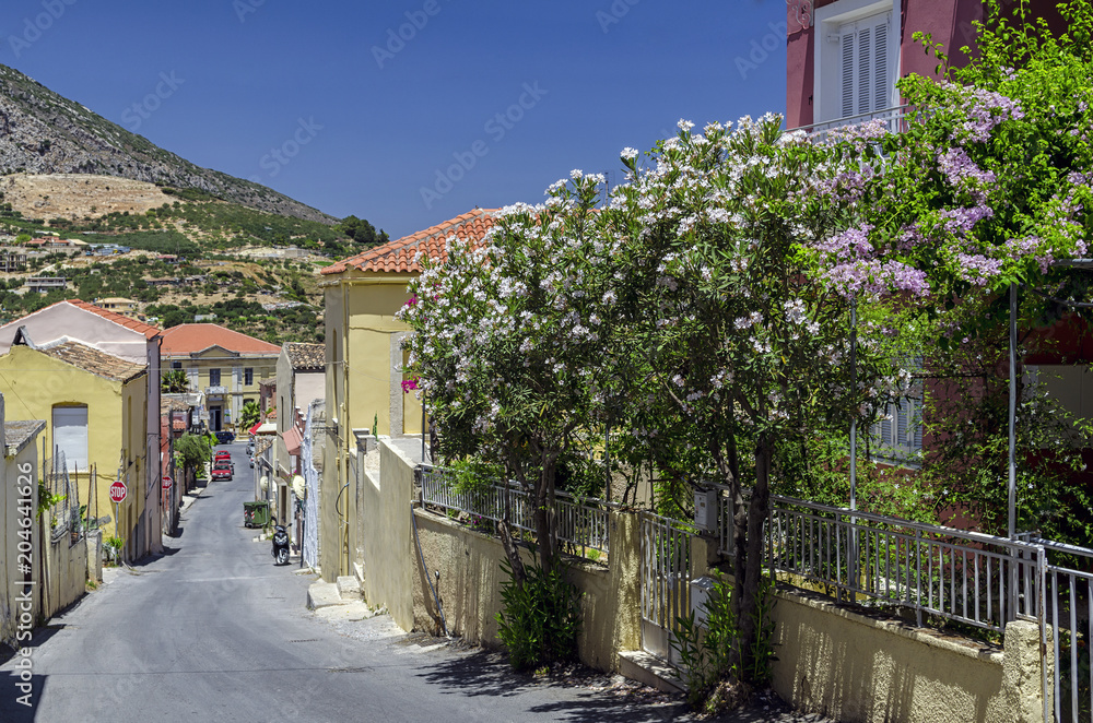 Archanes, Crete - Greece. View of Archanes village from the road that leads to the old town hall